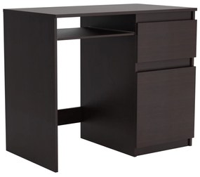 Biurko komputerowe młodzieżowe szkolne 90 cm REMI1 Wenge