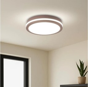 Brilagi - Zewnętrzna lampa sufitowa BENE LED/24W/230V śr. 26 cm brązowa IP54