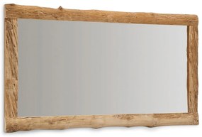 Lustro z drewnianą ramą ścienne 105x200 cm Ibro – Kave Home