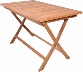 Stół jadalniany DIVERO, obrobione drewno teakowe, 120 x 70cm