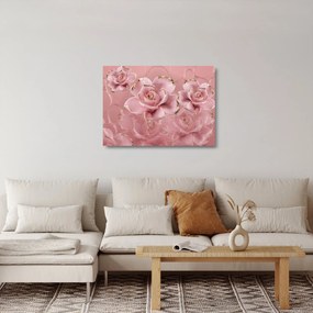 Obraz na szkle - Dekoracje kwiatowe (70x50 cm)