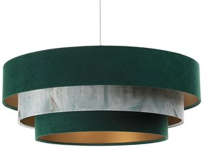 Zielono złota lampa wisząca z potrójnym kloszem S450 K1-F46
