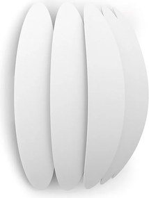 Lampa ?cienna PETAL styl nowoczesny - Wysoko?? 25 cm - LED SMD 20W - 2059lm - 3K - IP20 - stal i biel