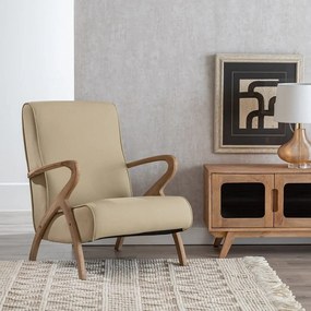 Beżowy fotel Weave – Ixia
