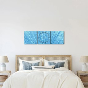 Obraz - Ujęcie makro kwiatu (z zegarem) (90x30 cm)