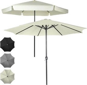 MIADOMODO Parasol z rączką 250 cm, kremowy