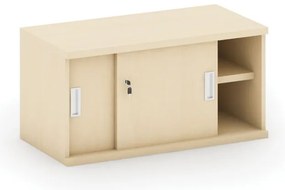 Nadstawka z przesuwnymi drzwiami MIRELLI, 800 x 400 x 400 mm, brzoza