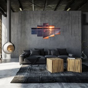 Obraz zachodu słońca (125x70 cm)