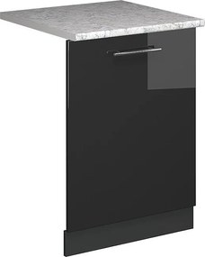 Panel przedni zmywarki antracyt wysoki połysk 60x1.6x81.8 fame-line