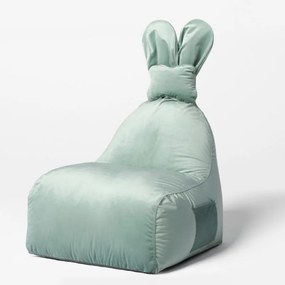 Miętowa pufa do pokoju dziecięcego FUNNY BUNNY