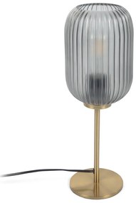 Lampa stołowa w kolorze złota ze szklanym kloszem (wys. 40 cm) Hestia – Kave Home