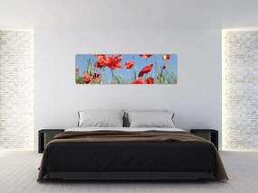 Obraz - Maki (170x50 cm)