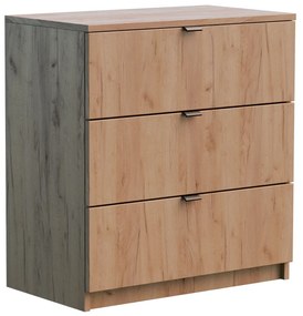 Komoda na ubrania z szufladami dąb craft M7-D78