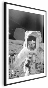 Plakat Zawód kosmonauta 21x30 cm z ramą czarną z marginesem ARTGEIST B