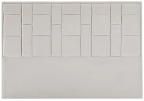 Zagłówek do łóżka 140 cm - Welur - Beżowy - HERMINE