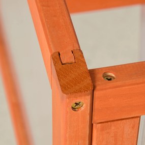 Outsunny skrzynia inspektowa inspekt szklarnia z pokrywą drewno poliwęglan