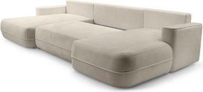 Narożnik FUEGO XL wolnostojący układ U z funkcją spania w tkaninie Bubble 03 DomoHome