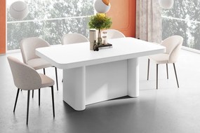 Stół Portofino biały mat Hubertus rozkładany do 412 cm