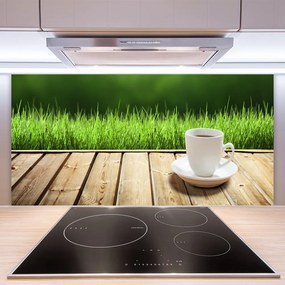 Szkło do Kuchni na Ścianę Chwila Relaksu W Ogrodzie