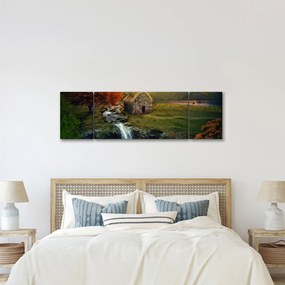 Obraz domku w bajkowym krajobrazie (170x50 cm)