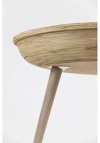 Rattanowe okrągłe stoliki zestaw 2 szt. ø 56 cm Colon – Light &amp; Living