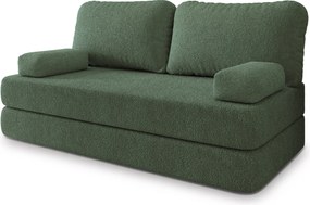 Masseno Sofa piankowa NIKSI z funkcją spania, Kanapa z pianki do salonu, Bezmontażowa, Tkanina bucle – Zielony QUELLE 37