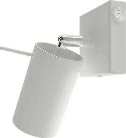 Biały ruchomy kinkiet tuba z włącznikiem - S754 P9-T13