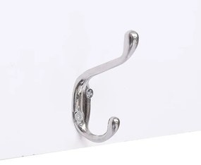 Biały wieszak ścienny na ubrania G1-K12