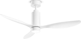 Wentylator sufitowy Perenz 7198 B CT biały z oświetleniem – Ø 132 cm, 3 łopatki, 6 prędkości, silnik prądu stałego 35 W, cichy