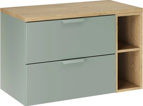 Zielona szafka łazienkowa pod umywalkę nablatową Z5-K04