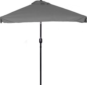 Parasol ogrodowy składany UM019 z regulacją kąta nachylenia, szary