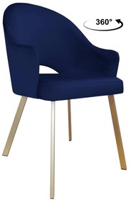 Krzesło obrotowe Velvet podstawa Profil złota MG16