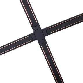 Nowoczesny system oświetlenia szynowego z 12 czarnymi reflektorami jednofazowymi - Magnetic Eggy