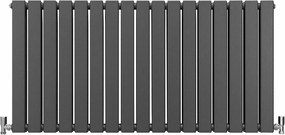 Grzejniki panelowe designerskie, antracytowo-szare, 600 mm x 1190 mm