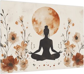 Obraz - Pomarańczowa joga (70x50 cm)