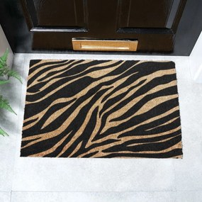 Wycieraczka z włókna kokosowego 40x60 cm Zebra – Artsy Doormats