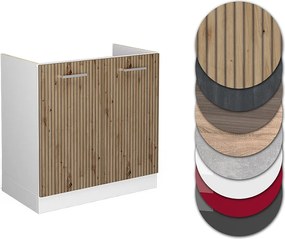 Szafka pod zlew dąb rzemieślniczy 80x46x81.6 r-line