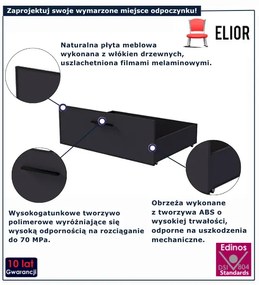 Modułowa szuflada pod łóżko antracyt F1-A51