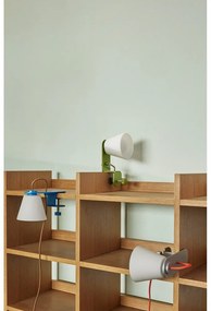 Niebieska lampa stołowa ze szklanym kloszem (wysokość 23 cm) Lure – Hübsch