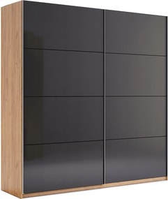 Nowoczesna szafa uchylna dąb craft + lava mat L5-P69