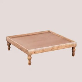 Podstawa Do Modułowej Sofy Z Drewna Akacjowego Dhel Design 80 X 80 Cm - Sklum