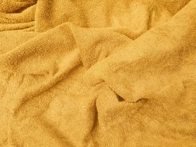 PrzytulneMieszkanie.pl Frotte prześcieradło PREMIUM żółtopomarańczowe 90x200 cm