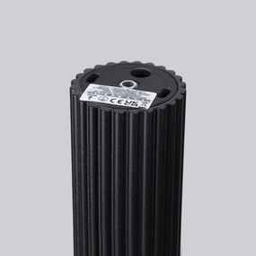 Plafon KARBON 60 czarny ryflowany SOLLUX  LIGHTING