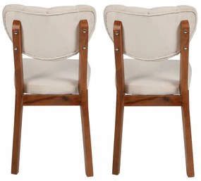 Zestaw krzeseł do jadalni Elma Beige, 2 szt.