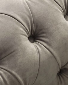 Fotel Chesterfield Classic Velvet Grey 118x96x77cm