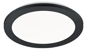 Okrągły czarny panel LED 26 cm z diodą LED, ściemniany 3-stopniowo - LopeDesignerski Oswietlenie wewnetrzne