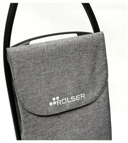 Rolser Torba na kółkach Com Tweed 8 Black Tube,szara
