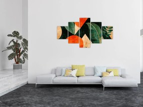 Obraz - Geometryczne motywy naturalne II. (125x70 cm)