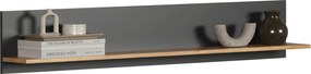Półka ścienna 150 cm grafit + dąb evok N7-B38
