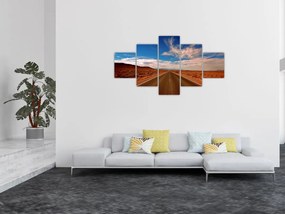 Obraz długiej drogi (125x70 cm)